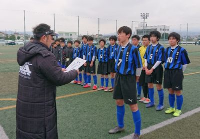 優勝 安中市立第二中学校サッカー部